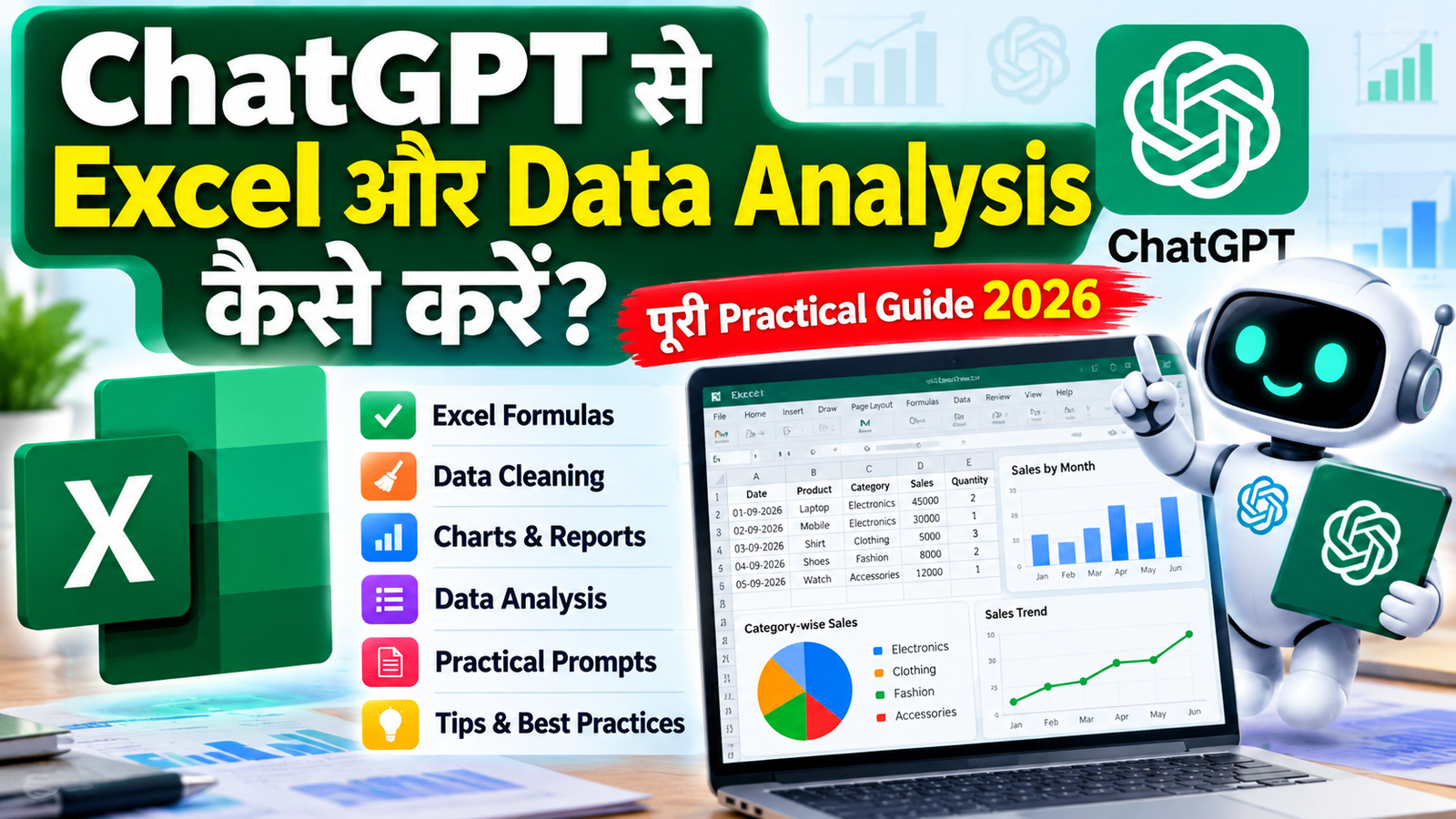 ChatGPT से Excel और Data Analysis कैसे करें? पूरी Practical Guide 2026