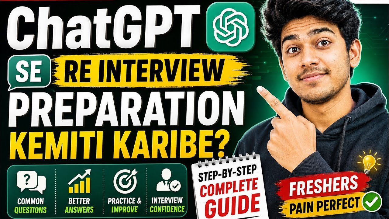 ChatGPT से Interview Preparation कैसे करें? Mock Interview & HR Questions Guide 2026